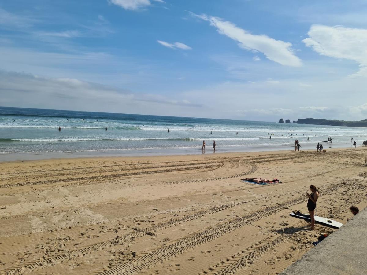 Appartement avec cuisine et grande piscine chauffée Hendaye Esterno foto