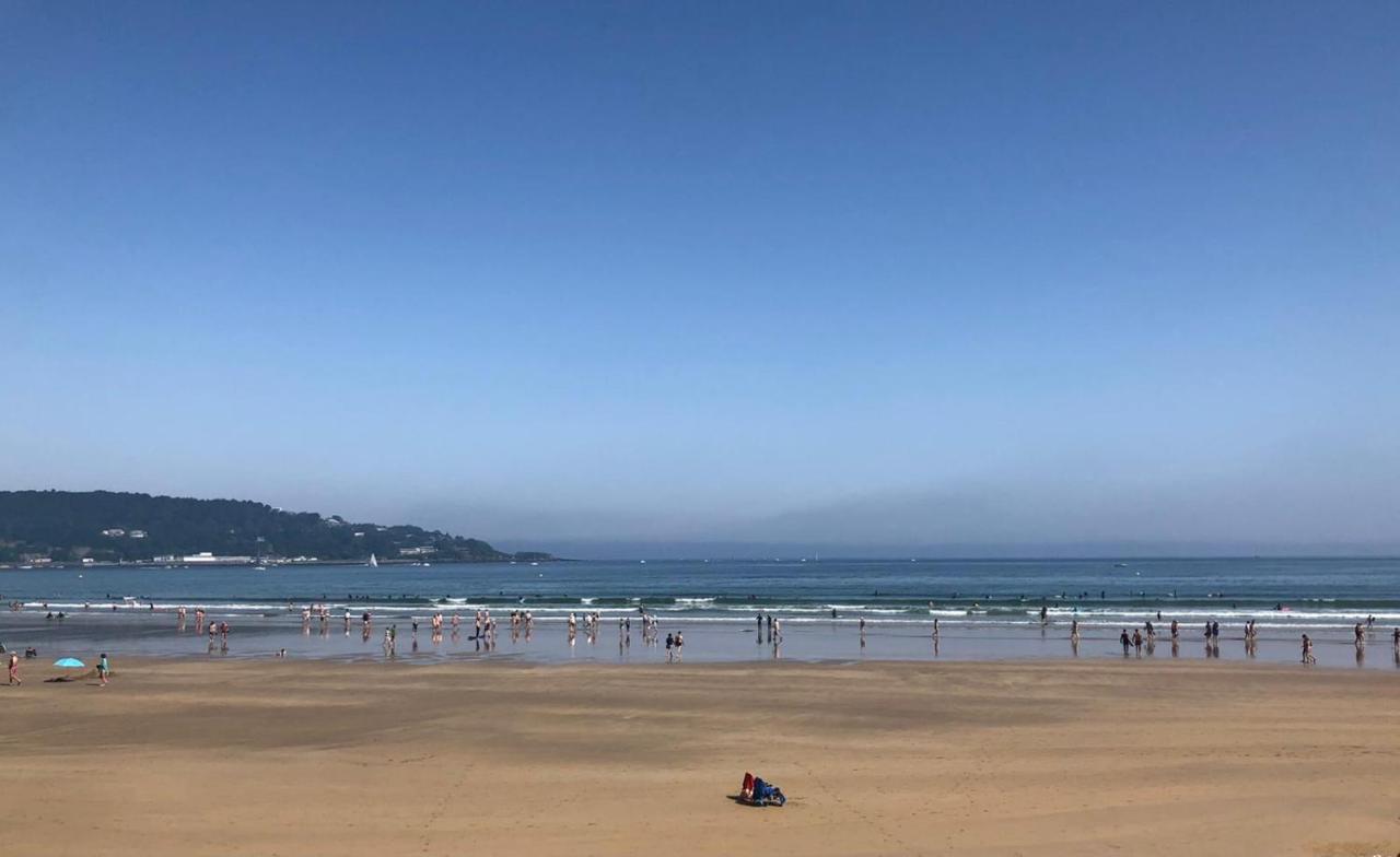 Appartement avec cuisine et grande piscine chauffée Hendaye Esterno foto